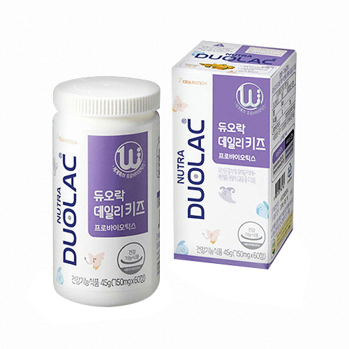 듀오락 데일리 키즈 프로바이오틱스 60정이미지입니다. 누르면 해당 게시물로 새창이동합니다.