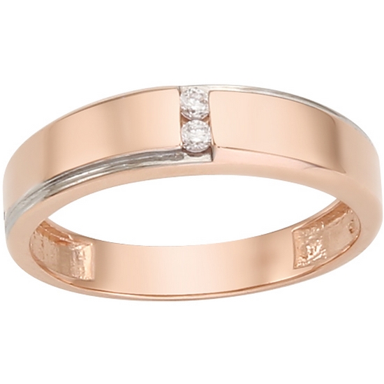 로이드 14K 볼륨 화이트 스톤 커플링 LRM18016G