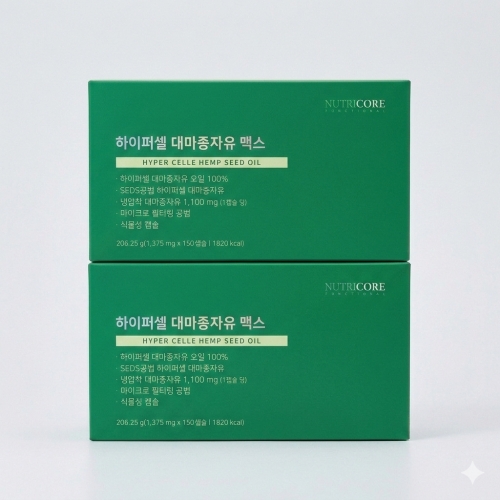 뉴트리코어 하이퍼셀 대마종자유 맥스 30캡슐 (10개)_이미지