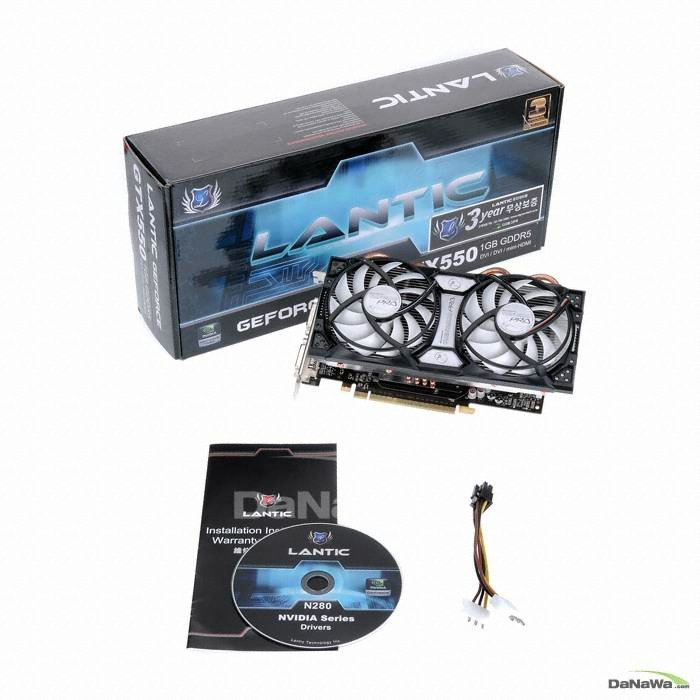 LANTIC 지포스 GTX550 Ti NGTX550TID5-1GDVH D5 1GB AC_이미지