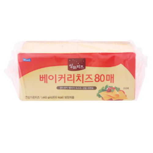 매일유업 상하치즈 베이커리치즈 80매 1.44kg (1개)_이미지