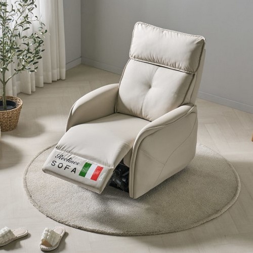 카밍 실리콘레더 가죽 리클라이너 1인용