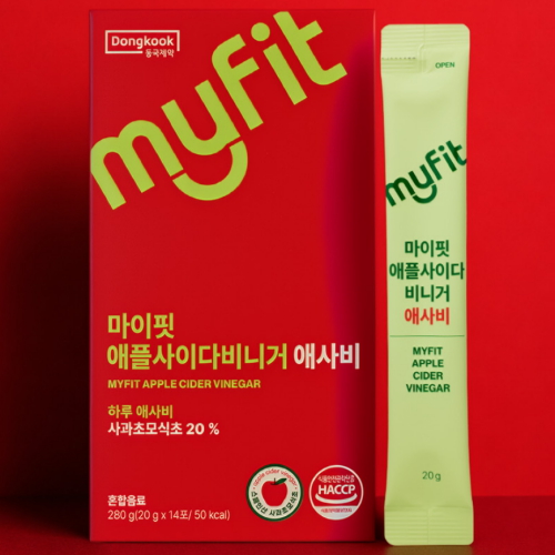 동국제약 마이핏 애플사이다비니거 애사비 280g (20g x 14포) (5개)
