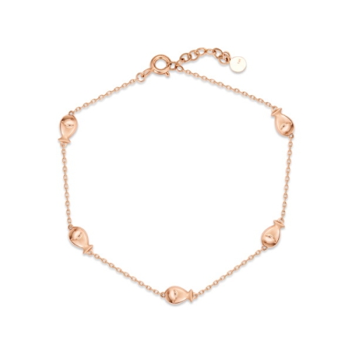 비앤비골드 14K 큐트 5마리 물고기 팔찌 MNB40590