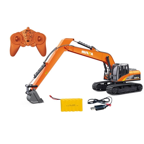 HUINA 1551 RC 굴삭기 1/14 트럭 모델 2 4G 리모컨 400MAH 배터리 야외 TH19618 SMT6 선물