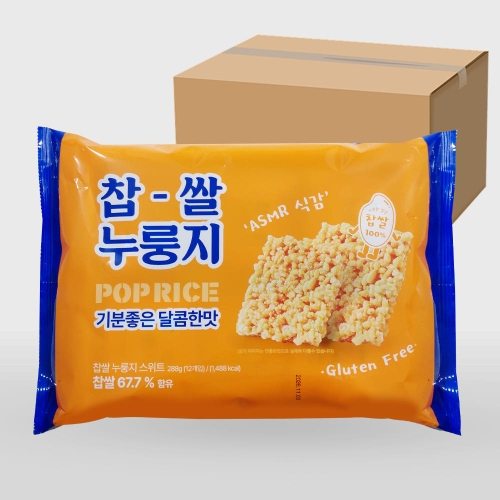 ANHUI HUIQU FOOD TECHNOLOGY 라이스파이 찹쌀 누룽지 스위트 288g (20개)