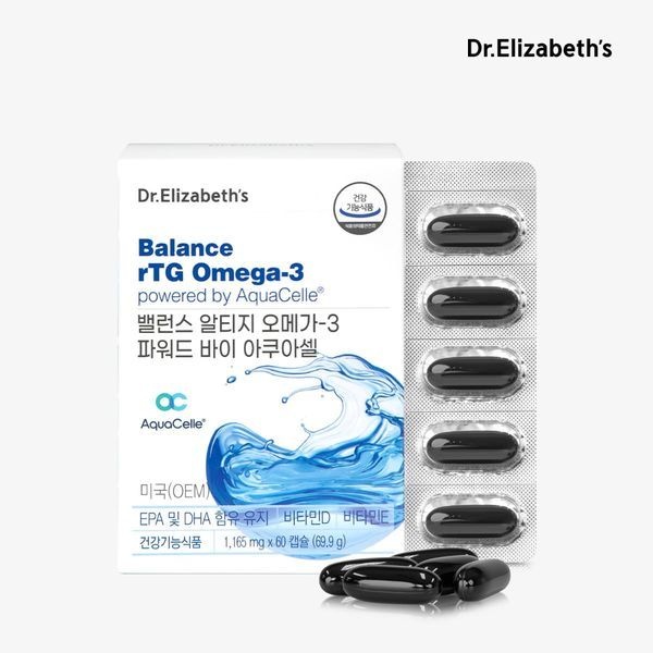 닥터엘리자베스 밸런스 알티지 오메가3 파워드 바이 아쿠아셀 60캡슐 (1개)_이미지