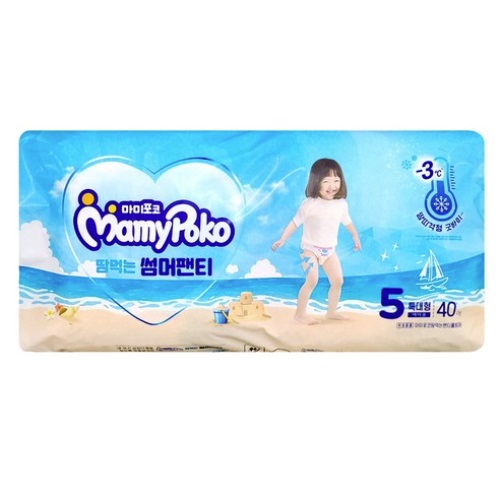 마미포코 2024 땀먹는 썸머 팬티형 5단계-여아용 (120매)_이미지