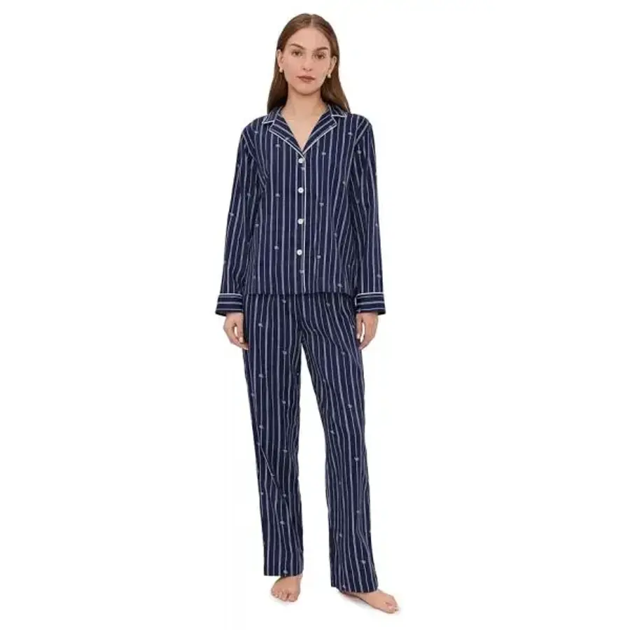 ���ζ����η� �η� ��� ��� �� ������ Notch Collar Pant Pajama Set ���̺� ���� �ΰ� 1164182