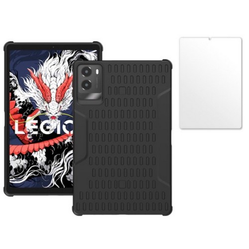 칸탐 레노버 Y700 3세대 TPU 케이스+강화유리 액정보호필름 세트