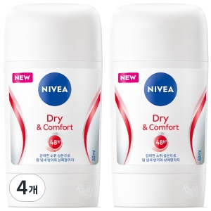니베아 데오드란트 스틱 드라이 앤 콤포트 50ml (4개)