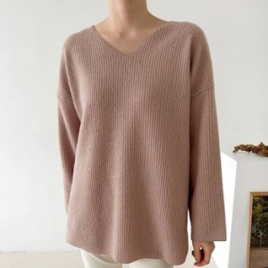 아이우먼 루즈골지브이넥긴팔티 LDK697M512 빅사이즈