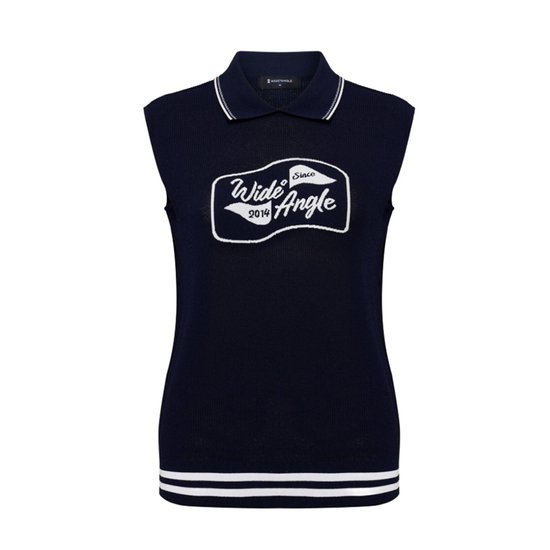 CO 로고 아트웍 폴로 스웨터 베스트 WWM26K75N9