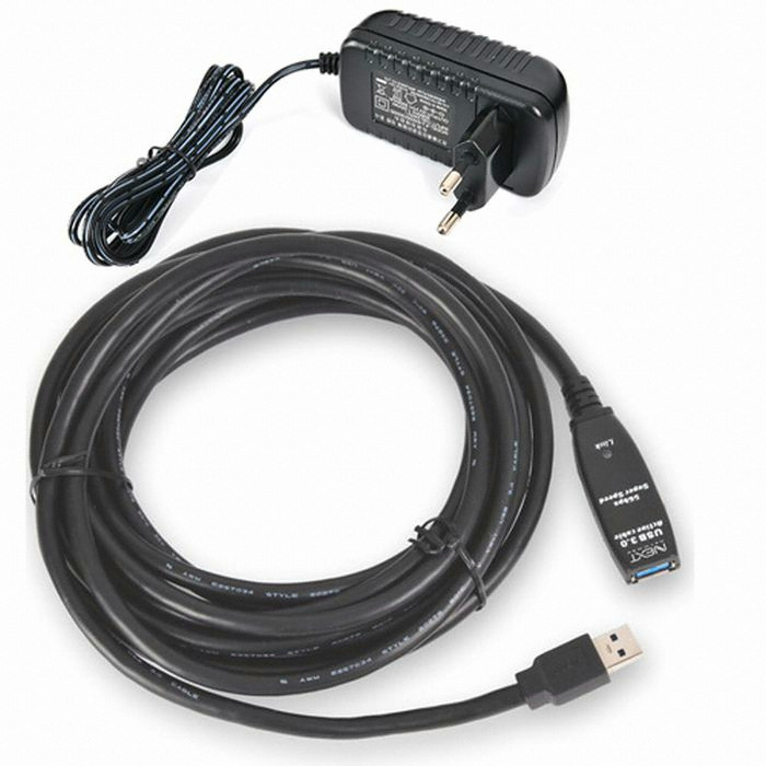 이지넷유비쿼터스 넥스트 USB 3.0 리피터 케이블 NEXT-USB05U3PW (5m)_이미지