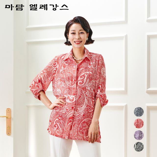 네오킴 마담엘레강스 알리사 페이즐 쉬폰 재킷 K231JK03
