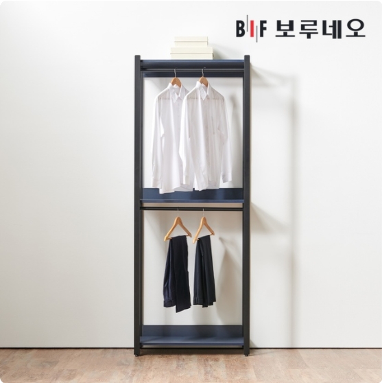 BIF보루네오 슈랑크 2단 행거형 드레스룸 800_이미지