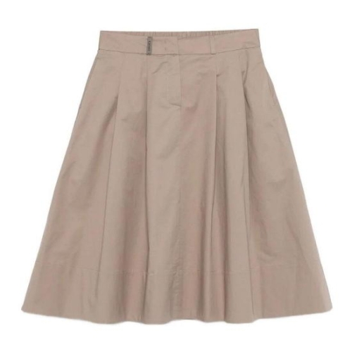 페세리코 PESERICO 라프리마 여성 니 Length 미디 스커트 A0558101979149 Dark Grey /8