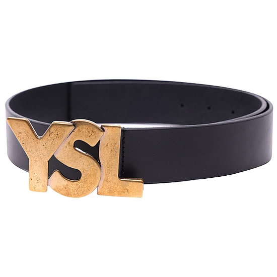 생로랑 YSL 로고 벨트_274611 A7U0G 1000_이미지