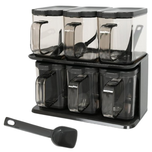 문일케미칼 모던 사각 양념통 6P 세트