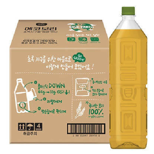 동원F&B 에코 보리차 1.5L이미지입니다. 누르면 해당 게시물로 새창이동합니다.