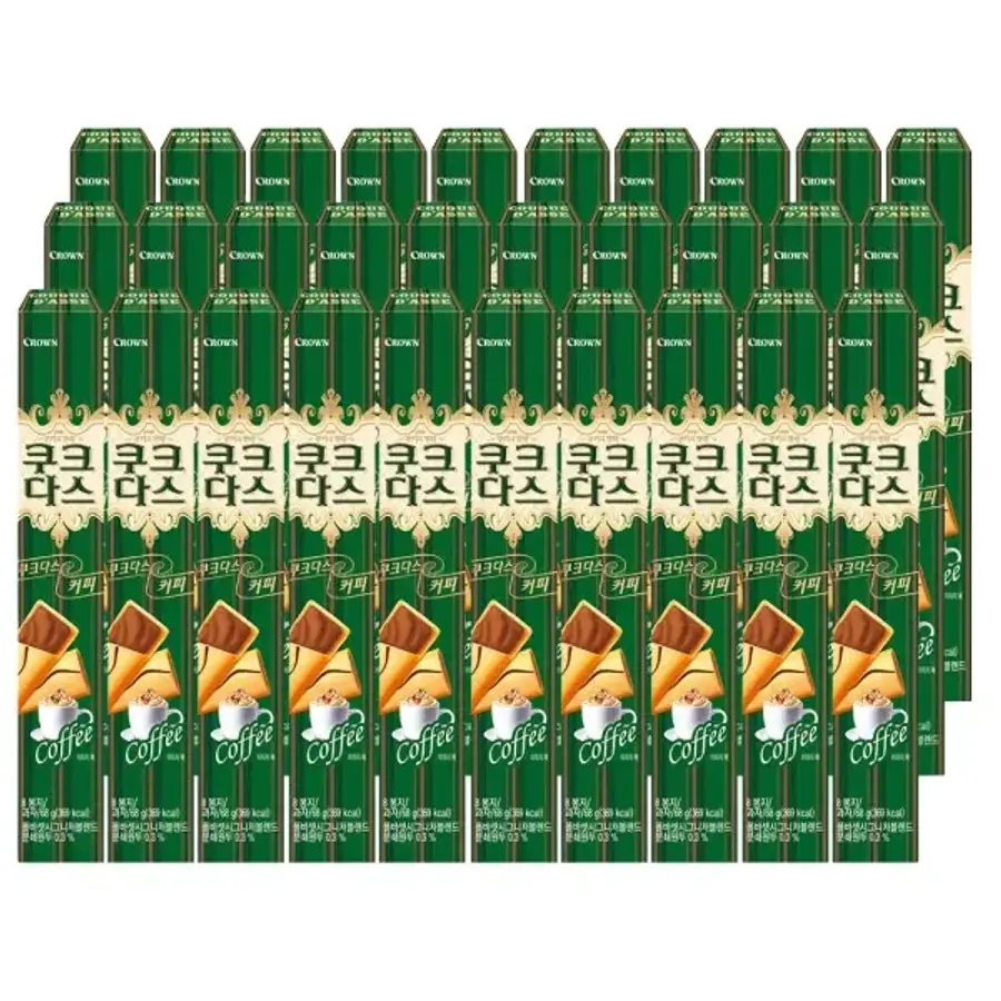 크라운제과 롱 쿠크다스 커피 64g (30개)_이미지