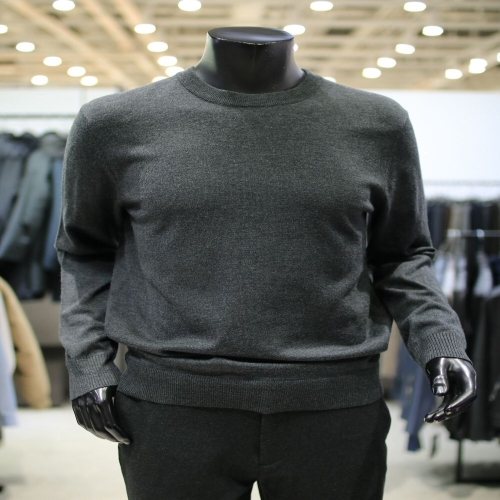 바쏘옴므 라운드넥 기본이너 모던 캐시미어 블렌드 니트 20WS3WR12A20_이미지