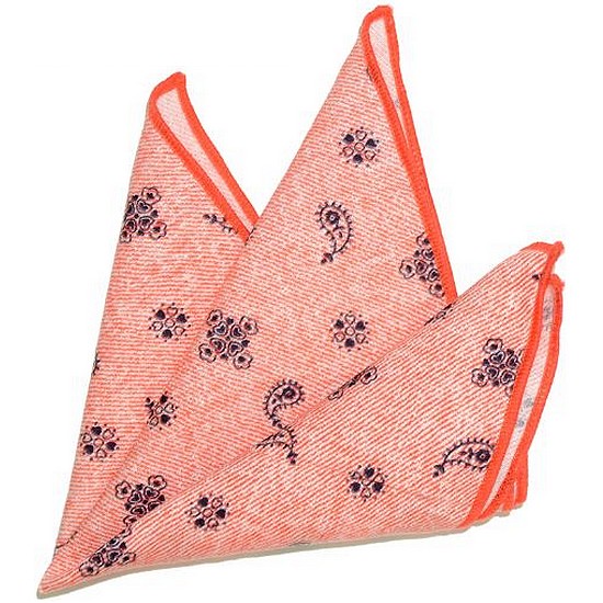 토마스베일리 행커치프 트윌페이즐리 오렌지_이미지