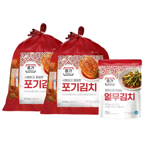 종가 중부식 포기김치 10.4kg + 열무김치 400g이미지입니다. 누르면 해당 게시물로 새창이동합니다.