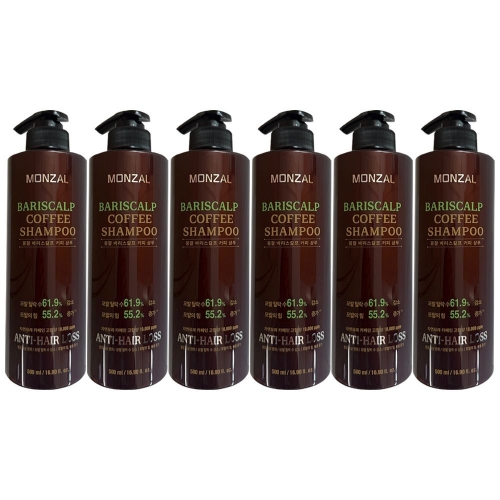 몽잘 바리스칼프 커피 샴푸 500ml (6개)_이미지
