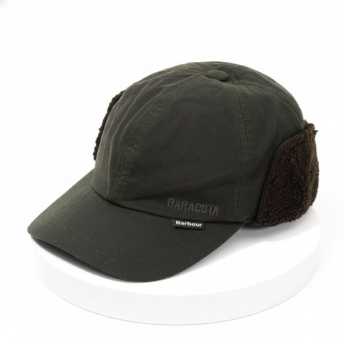 바버 X BARACUTA WAXED TRAPPER HAT MHA0871 OL99 트래퍼 모자 817245_이미지