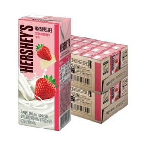 매일유업 허쉬 초콜릿 드링크 딸기 190ml (48개)