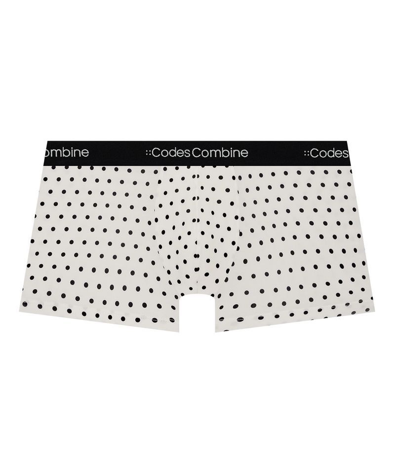  코데즈컴바인이너웨어 이너웨어 CODES COMBINE INNERWEAR 크림도트 블랙밴딩 드로즈 131176