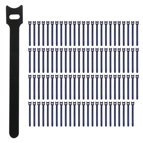 디오셀 깔끔 선정리 찍찍이 케이블타이 블랙 100개 (블랙, 100개)