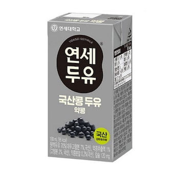<b>연세</b>유업 국산콩 <b>두유</b> 약콩 190ml