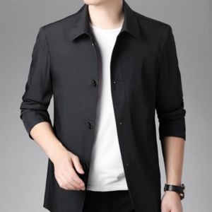 남성 트랜치 자켓 하프코트 아우터 ON-JUA-QWFHATX5 블랙 100 블랙 100 Free