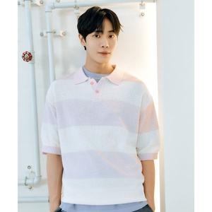 커버낫 럭비 하프 니트 라이트 퍼플 CO2502KT04TP_이미지