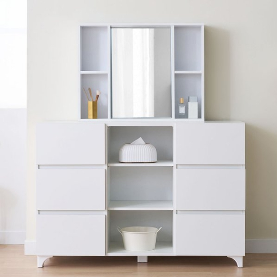 벨리카가구 고니 와이드 체스트 화장대 1200_이미지