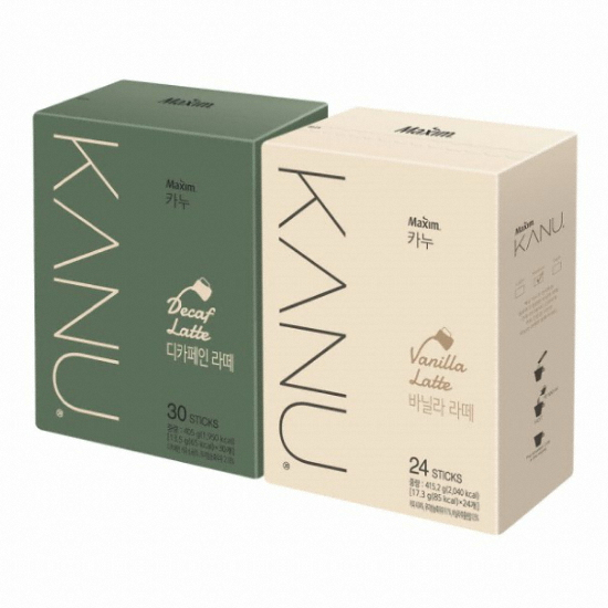 동서식품 맥심 카누 바닐라 라떼 24T+디카페인 라떼 30T이미지입니다. 누르면 해당 게시물로 새창이동합니다.