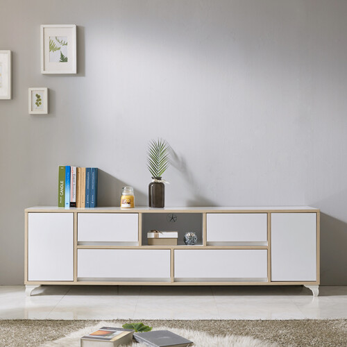 아이앤  플로에 자작나무 엣지 거실장 1800