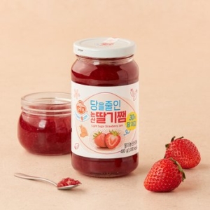 오뚜기 LIGHT&JOY 당을줄인 논산딸기쨈 480g (1개)