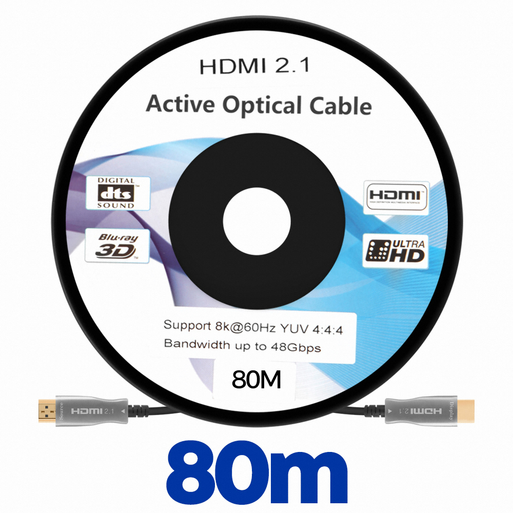 이지넷유비쿼터스 넥스트 HDMI 2.1 AOC 광케이블 (NEXT-7080HAOC-8K, 80m)_이미지