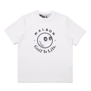 말본골프 버킷 포인트 테크 라운드 티셔츠 M4321PRS01WHT