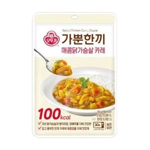 오뚜기 가뿐한끼 매콤닭가슴살카레 130g (1개)_이미지