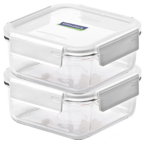 글라스락 퓨어 화이트 정사각 1.13L (2개)_이미지