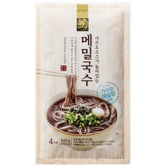 청수식품 가쓰오소스가 들어있는 메밀국수 4인분 640g (10개)