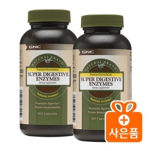 GNC 슈퍼 다이제스티브 엔자임 100캡슐 (2개)_이미지