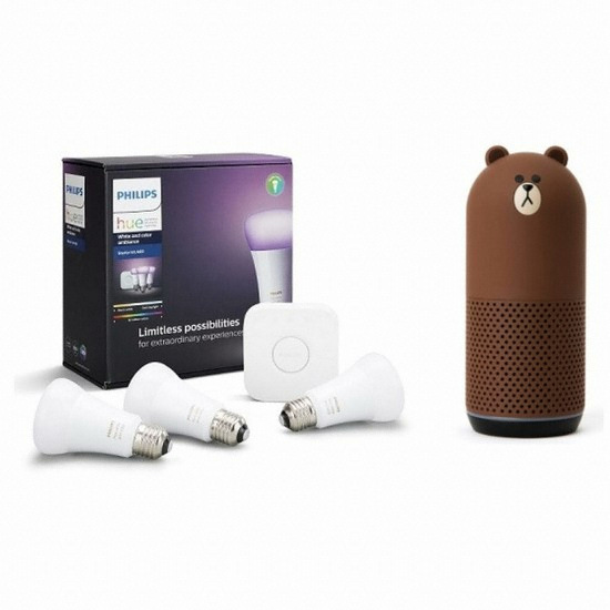 필립스 LED hue 3.0 스타터 킷+AI스피커 (네이버클로바 프렌즈)_이미지