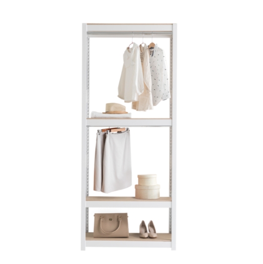 영진산업 홈던트하우스 조립식 철제 4단 시스템 행거 800x600 (행거봉 2개, 높이 210cm)