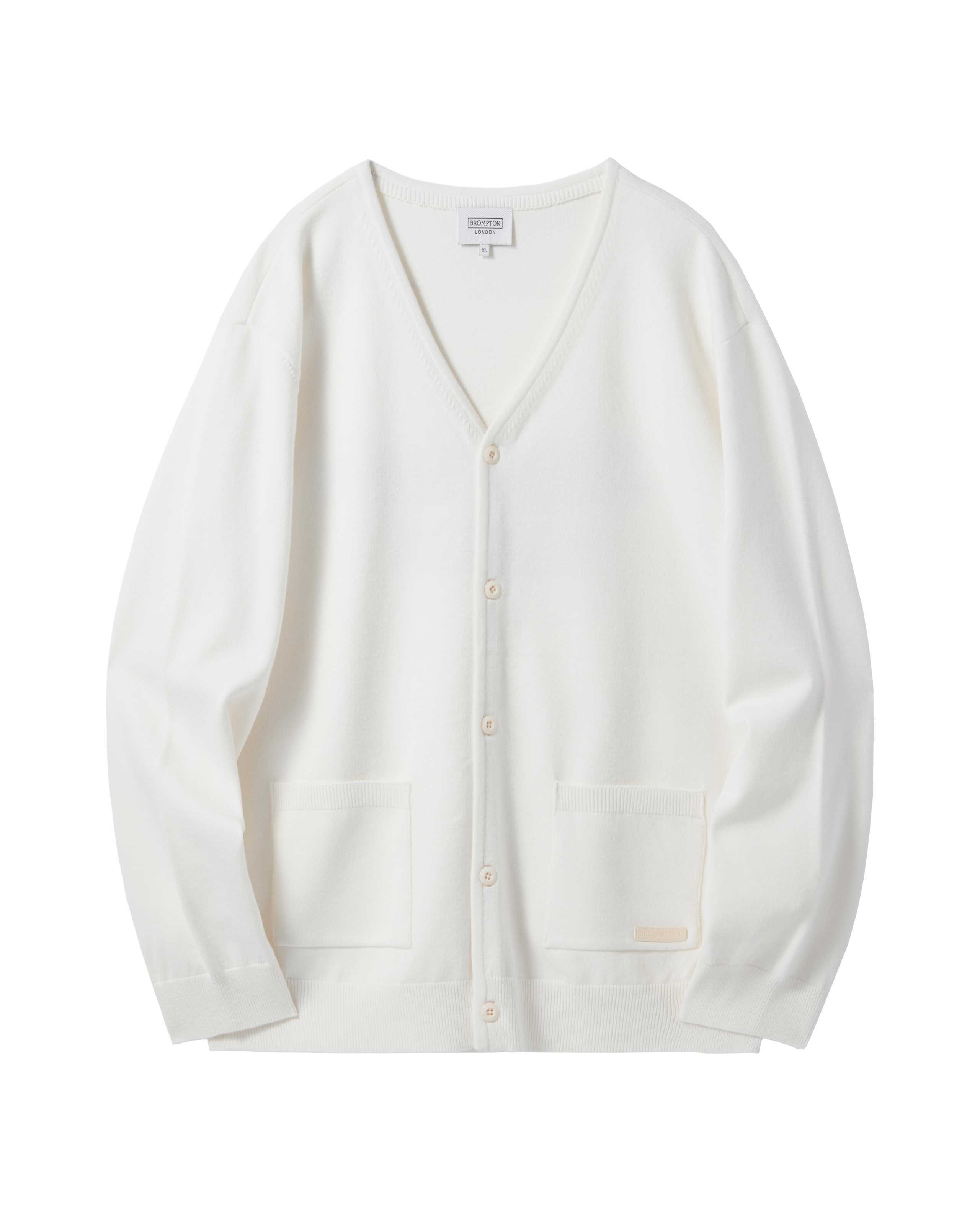 브롬톤 BACK POINT V-NECK CARDIGAN P241UCD403