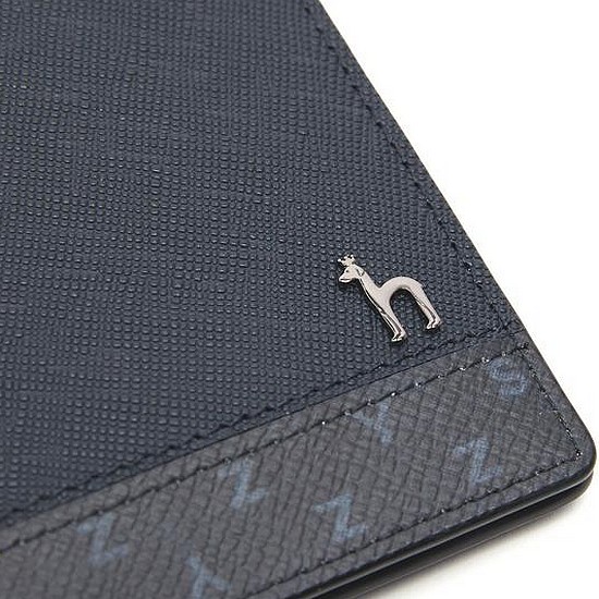 헤지스ACC 가죽 레터링 패턴 카드지갑 HJHO0F357N3_이미지